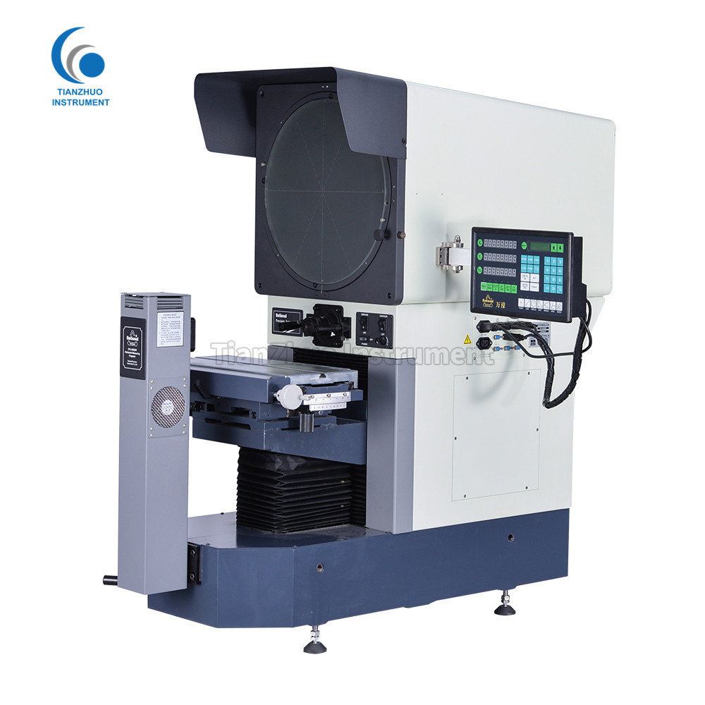 Mechanical Structure Horizontal Optical Comparator 450W Power With Edge Detector